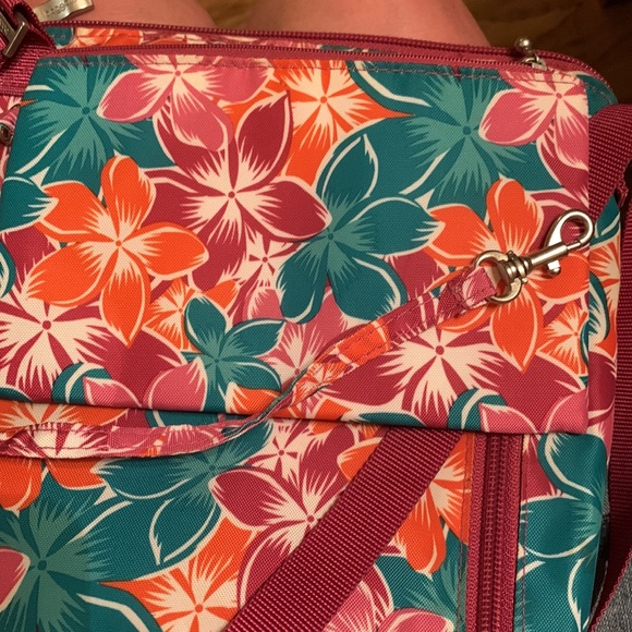Baggallini Horizon floral print colorful crossbody bag RFID wallet organizer EUC - Picture 14 of 15